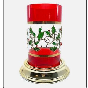 Christmas Member's Mark Glass Hurricane - Holly